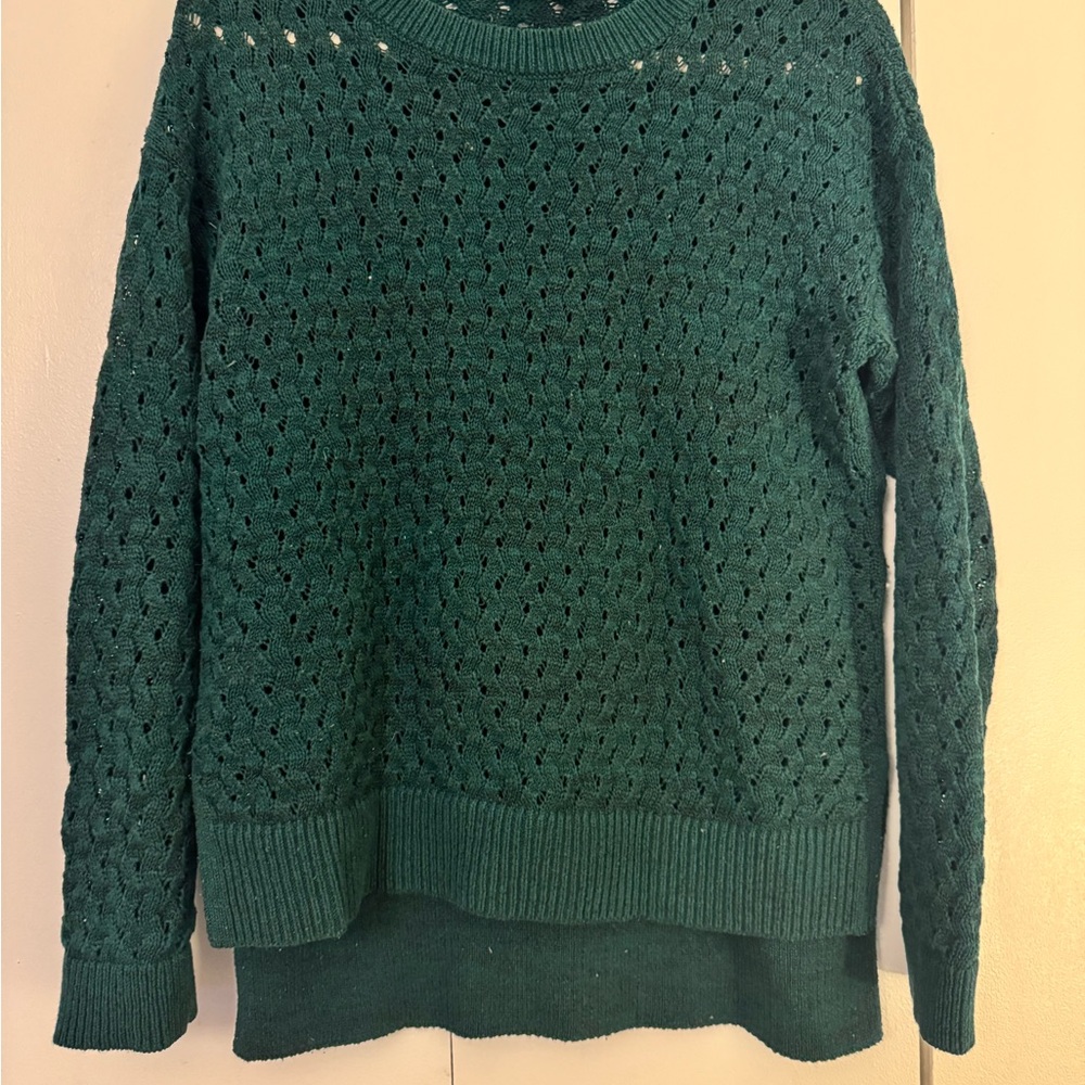 LOFT Teal Women's Crew Neck Sweater